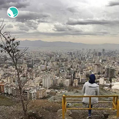 Walk high above Tehran, Like on it's roof