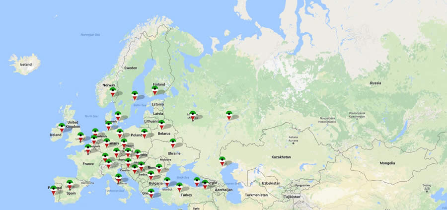 سفارتخانه های ایران در اروپا