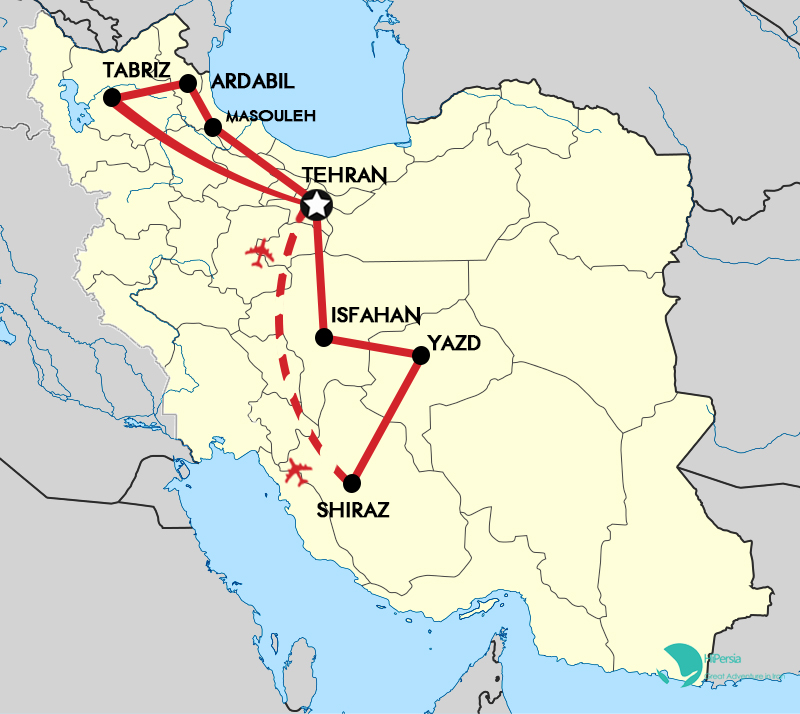 The map of route