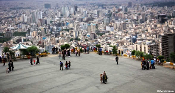 Walk high above Tehran, Like on it's roof