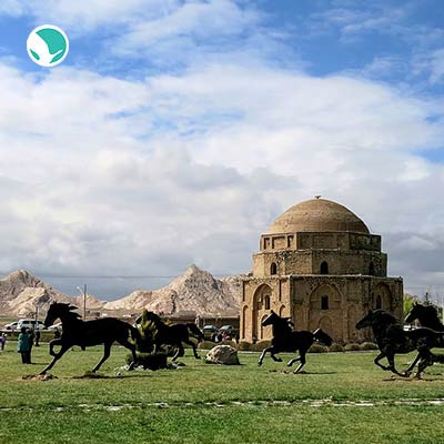 The only stone building of Kerman