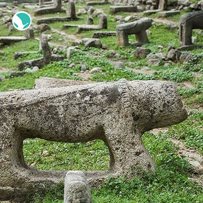 Lion Tombstones