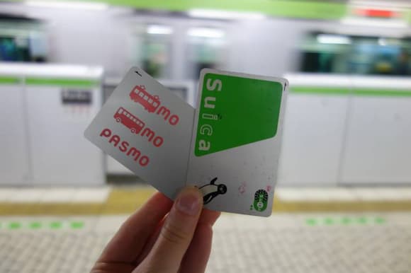 کارت‌های حمل و نقل Suica و pasmo