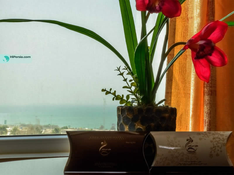 چشم انداز خلیج فارس در هتل ارم قشم